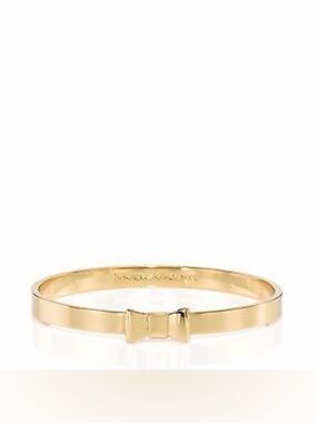 kate spade Take a Bow Gold Bow Slim Bangle Bracelet
